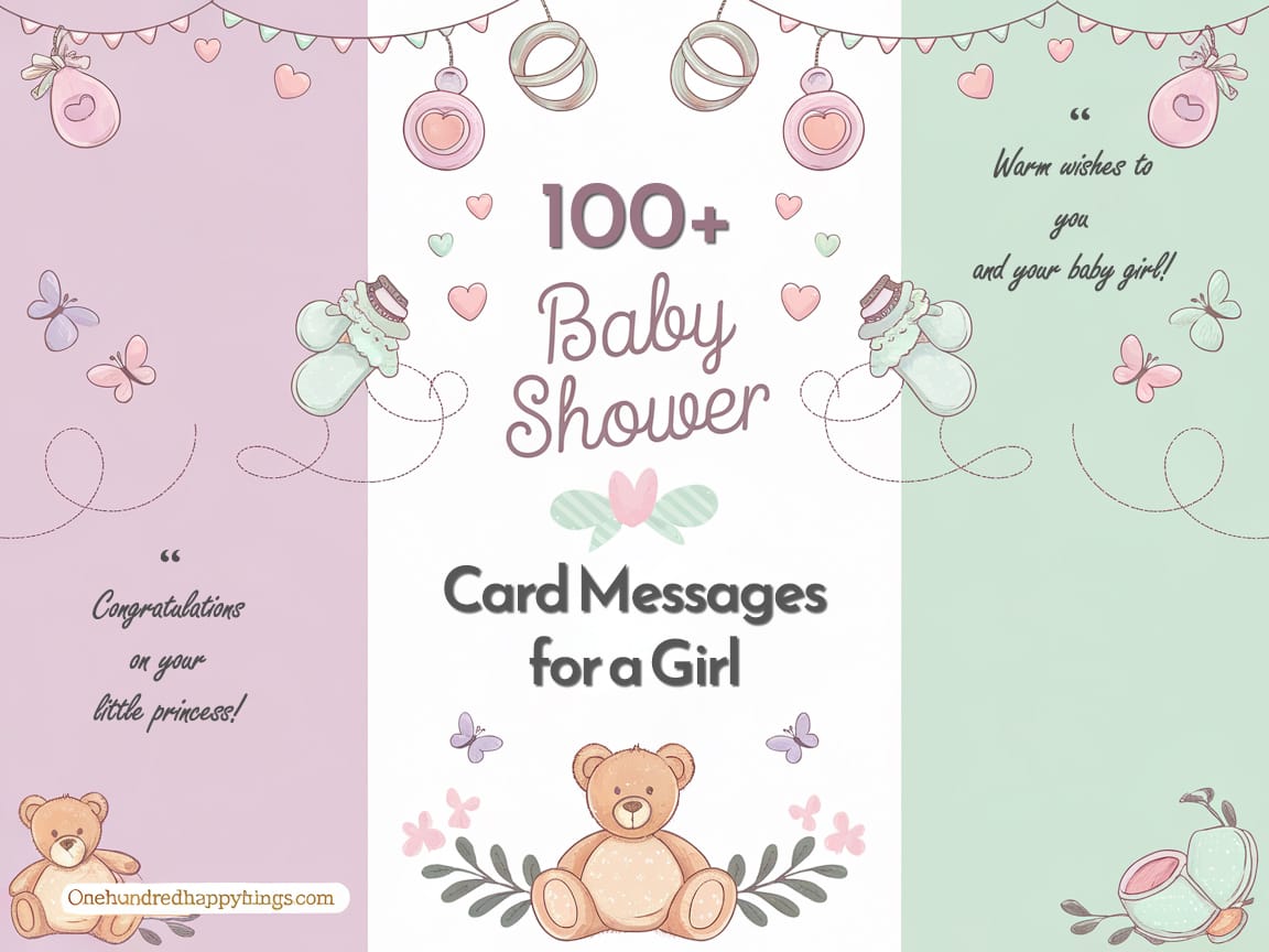 100+ Heartwarming Baby Shower Card Messages for a Girl