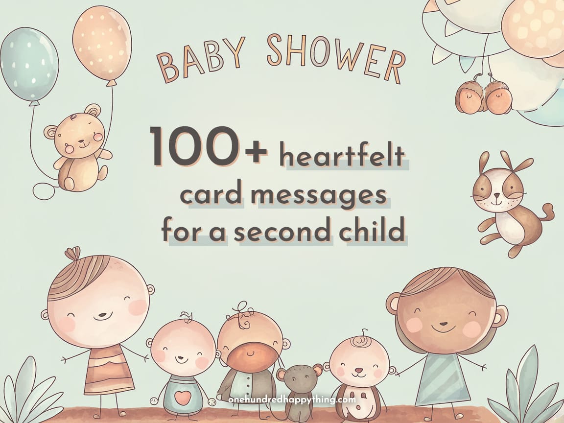 100+ Heartfelt Baby Shower Card Messages for a Second Child