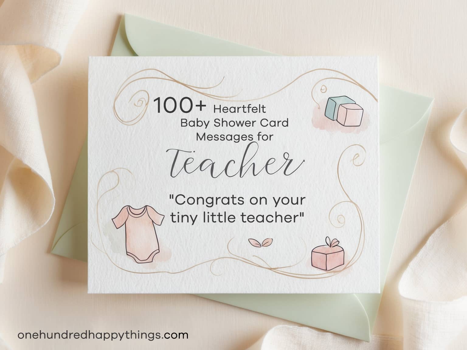 100+ Heartfelt Baby Shower Card Messages for Teachers