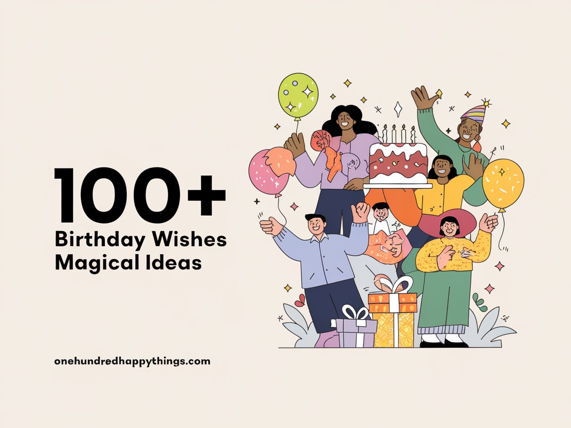 100+ Birthday Wishes Magical Ideas to Spark Joy and Create Memories