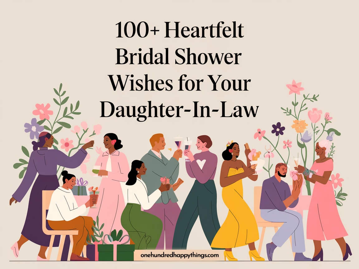 100+ Heartfelt Bridal Shower Wishes for Your Daughter-in-Law