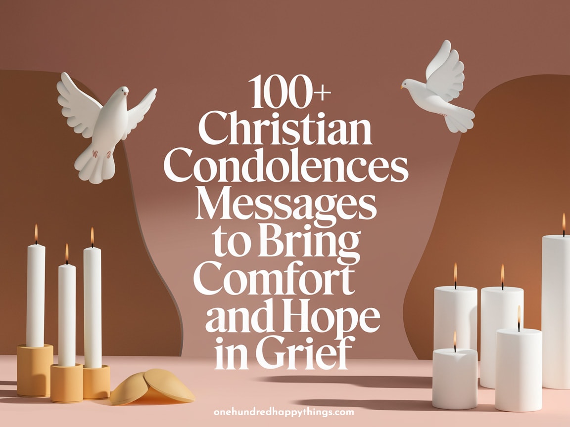 100+ Christian Condolences Messages to Bring Comfort and Hope in Grief