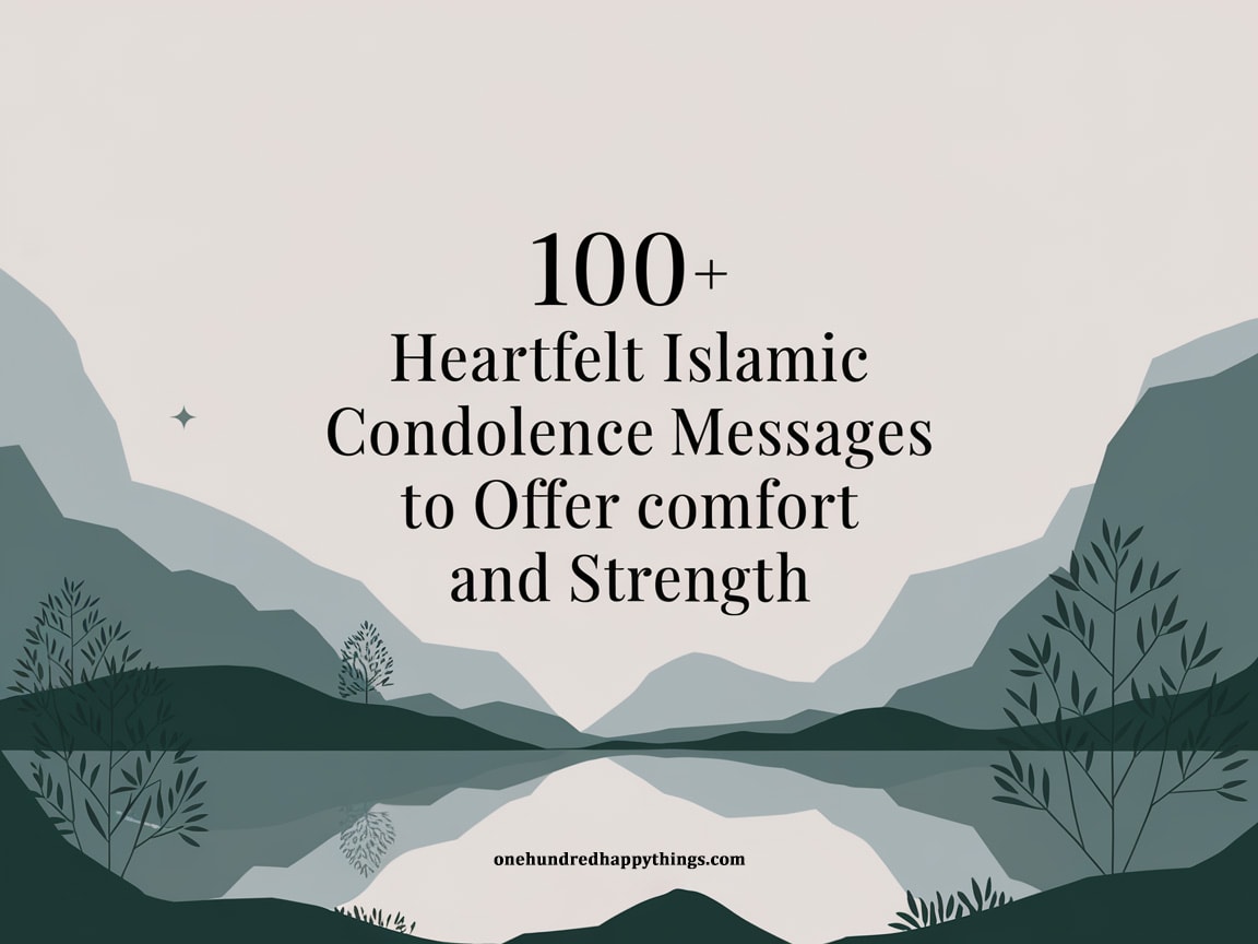 100+ Heartfelt Islamic Condolence Messages to Offer Comfort and Strength