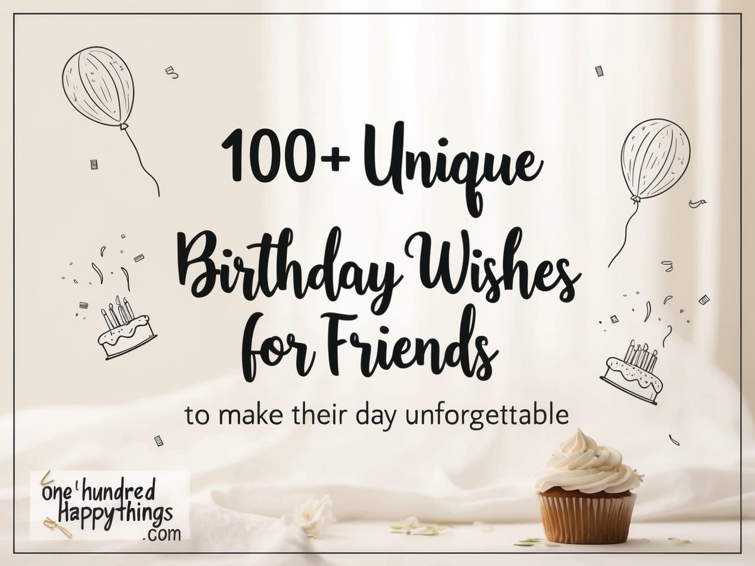 100+ Unique Birthday Wishes for Friends to Make Their Day Unforgettable