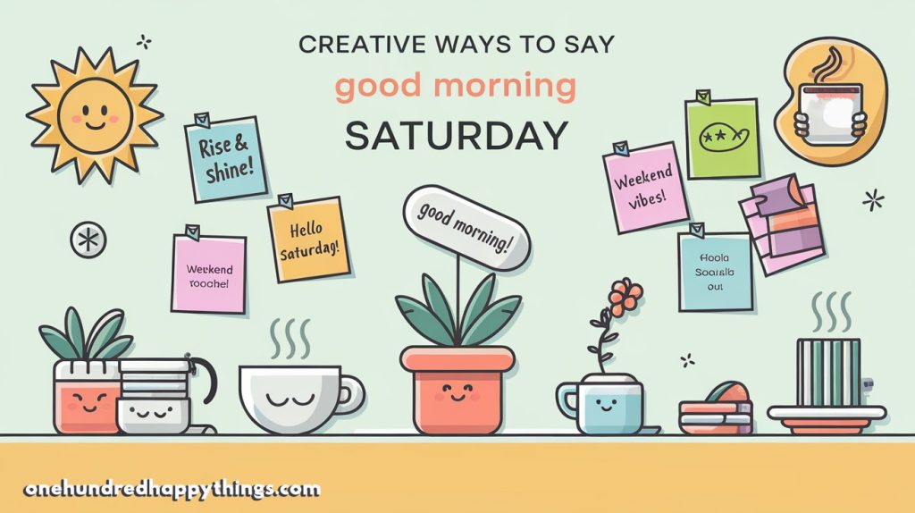 Creative Ways to Say Good Morning on a Saturday to Start the Weekend Right