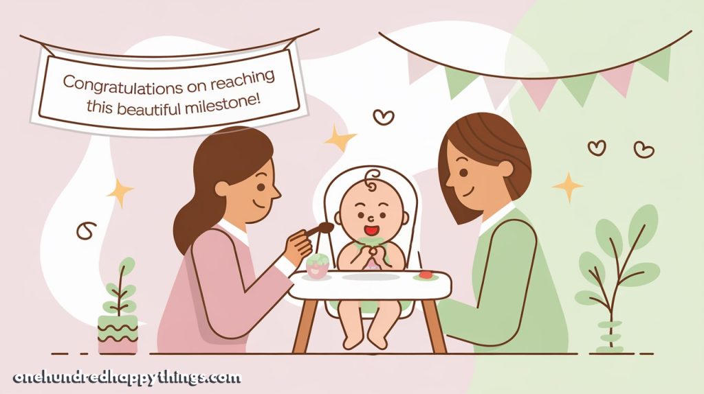 Heartfelt weaning ceremony greetings to celebrate your baby's milestone of transitioning to solid foods