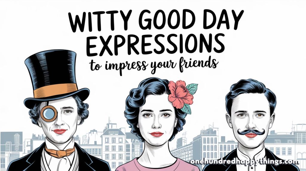 Witty good day expressions to start the day with humor and clever sayings that brighten anyone’s mood.